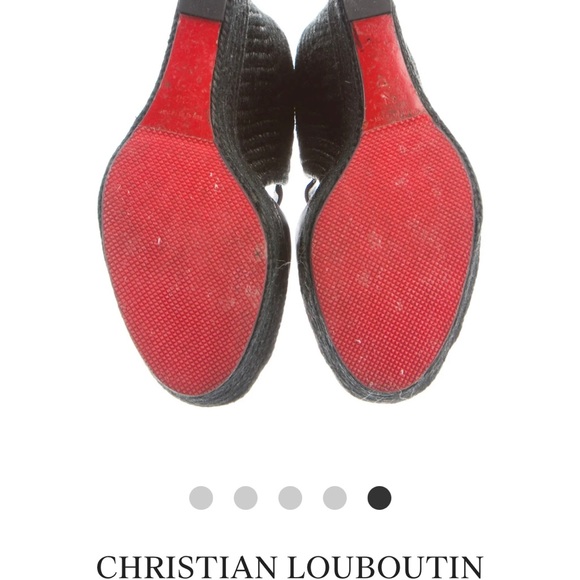 Christian Louboutin Wedges. Size 38. EUC - Picture 5 of 5